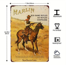 Tin sign - Marlin Cowboy (Vintage Reproduction 200x300mm)