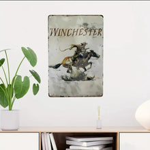 Tin Sign - Winchester Cowboy (Vintage Reproduction 200x300mm)